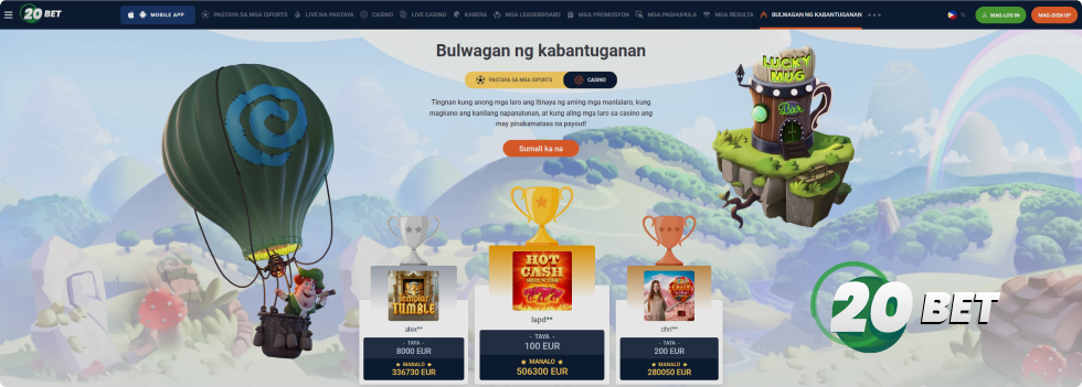 20bet bonus bez depozytu