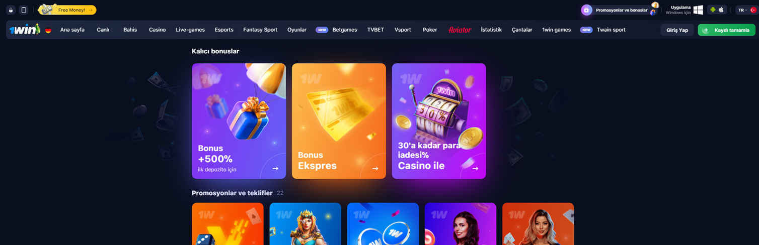 1win qeydiyyat