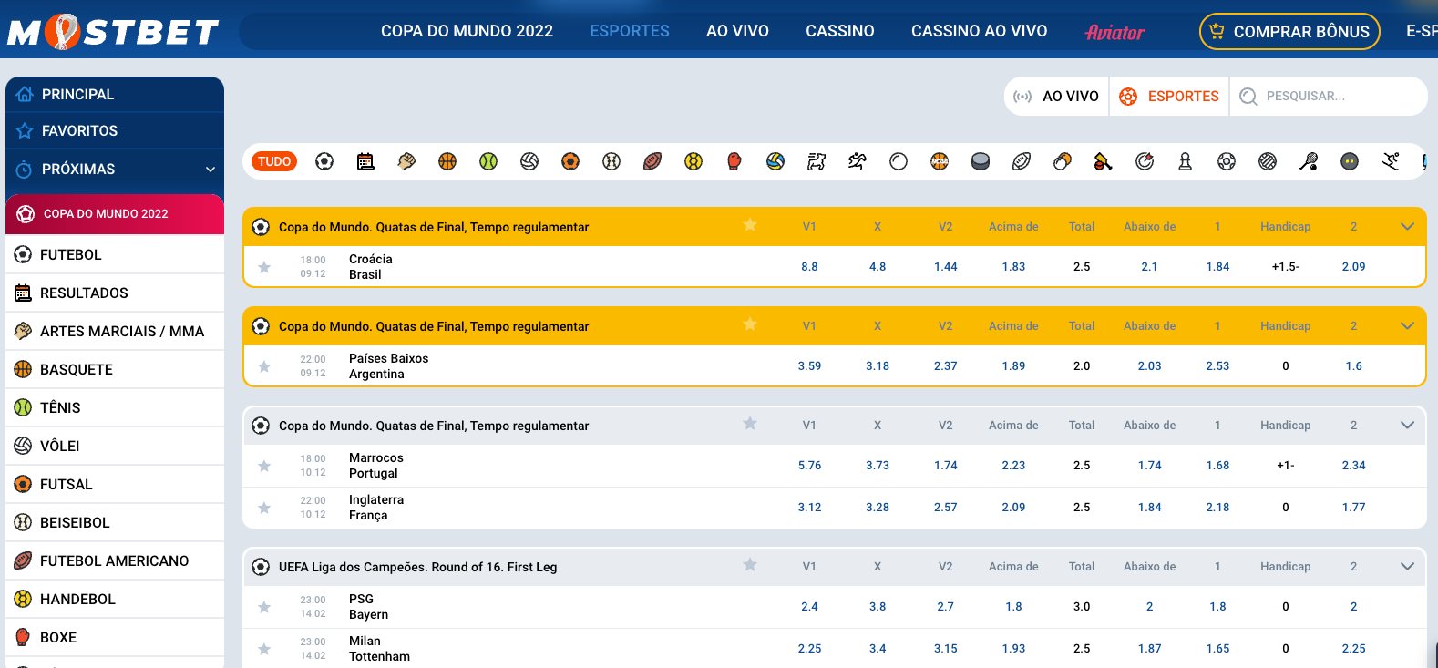 mostbet login