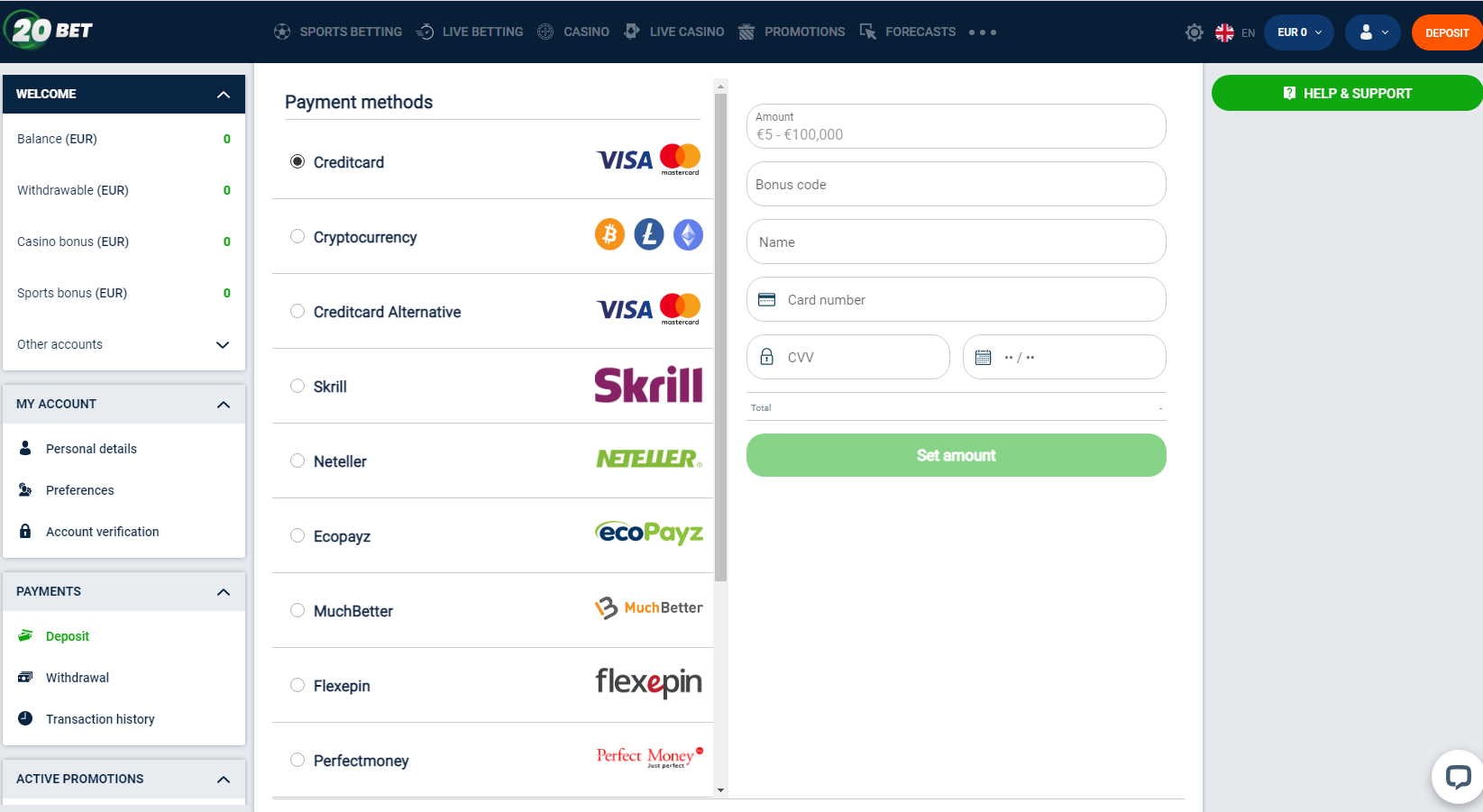 20bet casino no deposit bonus code