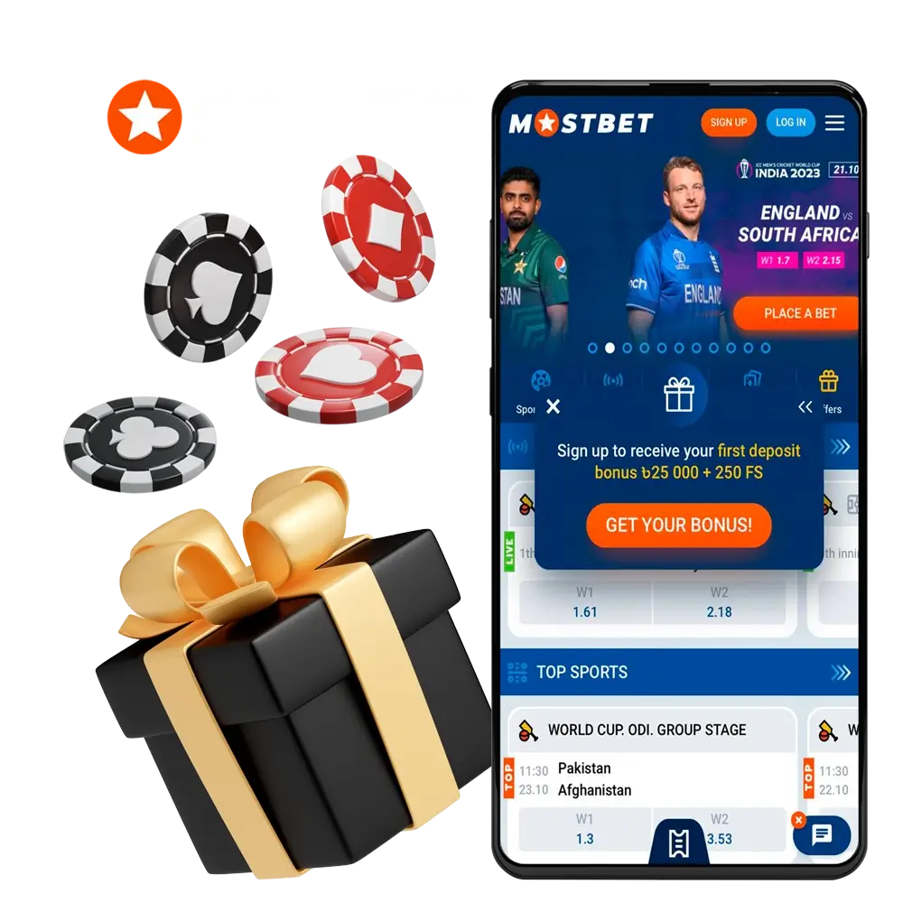 mostbet bonus bez depozytu